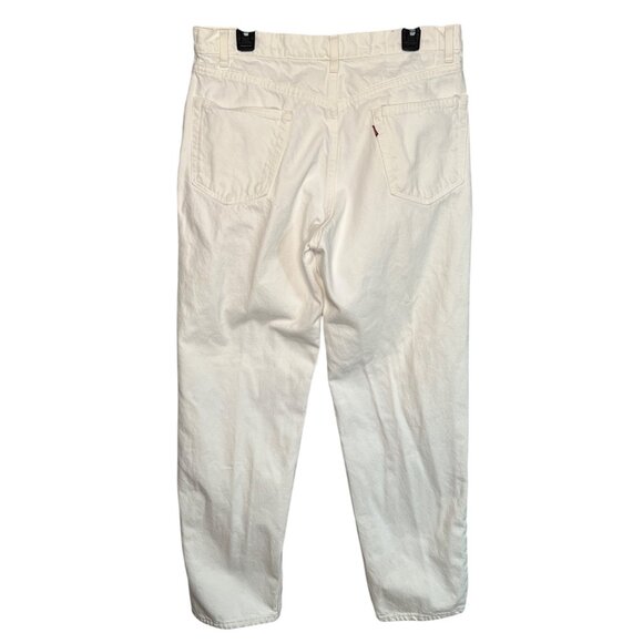 Vintage Levis 550 Men’s Relaxed Fit White Jeans size 36x32 Made in USA 90’s - Picture 2 of 10